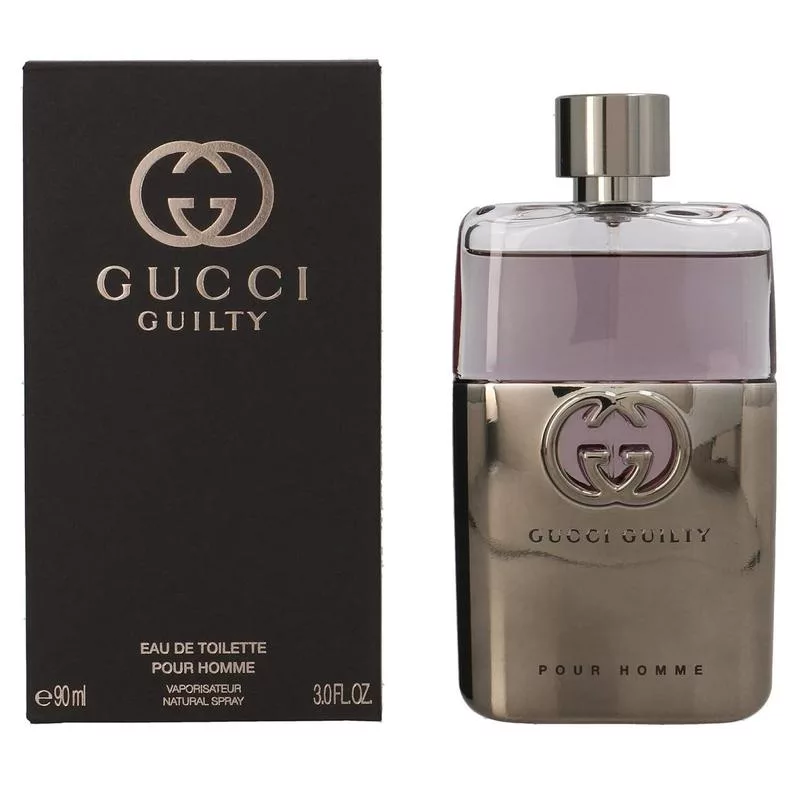 GUCCI Guilty by Gucci for Men Eau De Toilette Spray 3 Fl Oz Woody Floral Spicy Fragrance Bold Confident Scent Captivating Fougere Notes
